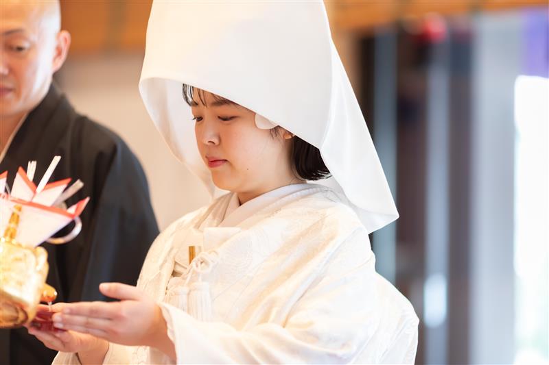 近年人気の神社での和装人前式