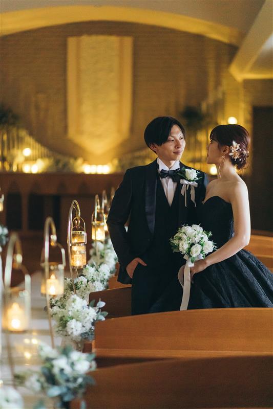 キャンドル付き!大人なフォトウェディング