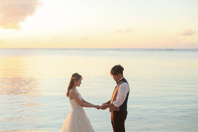 グアム挙式　～Wedding Report　12※サンセット撮影～