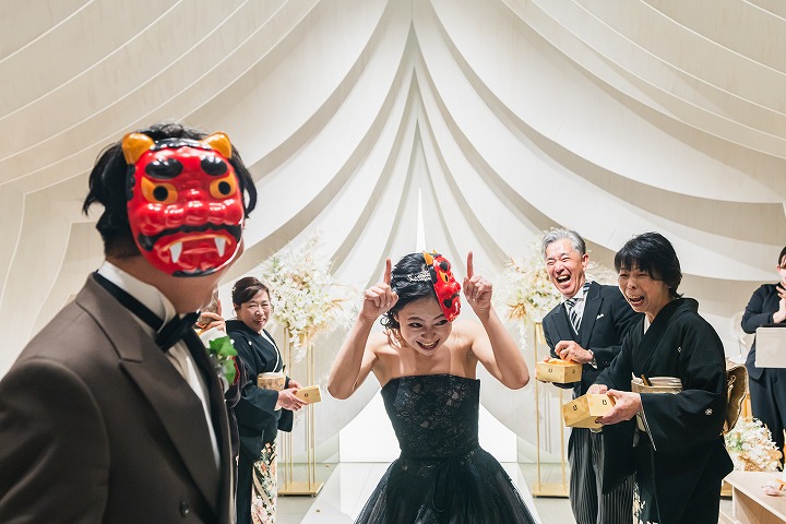 鬼は～外！福は～内！節分家族挙式?part2