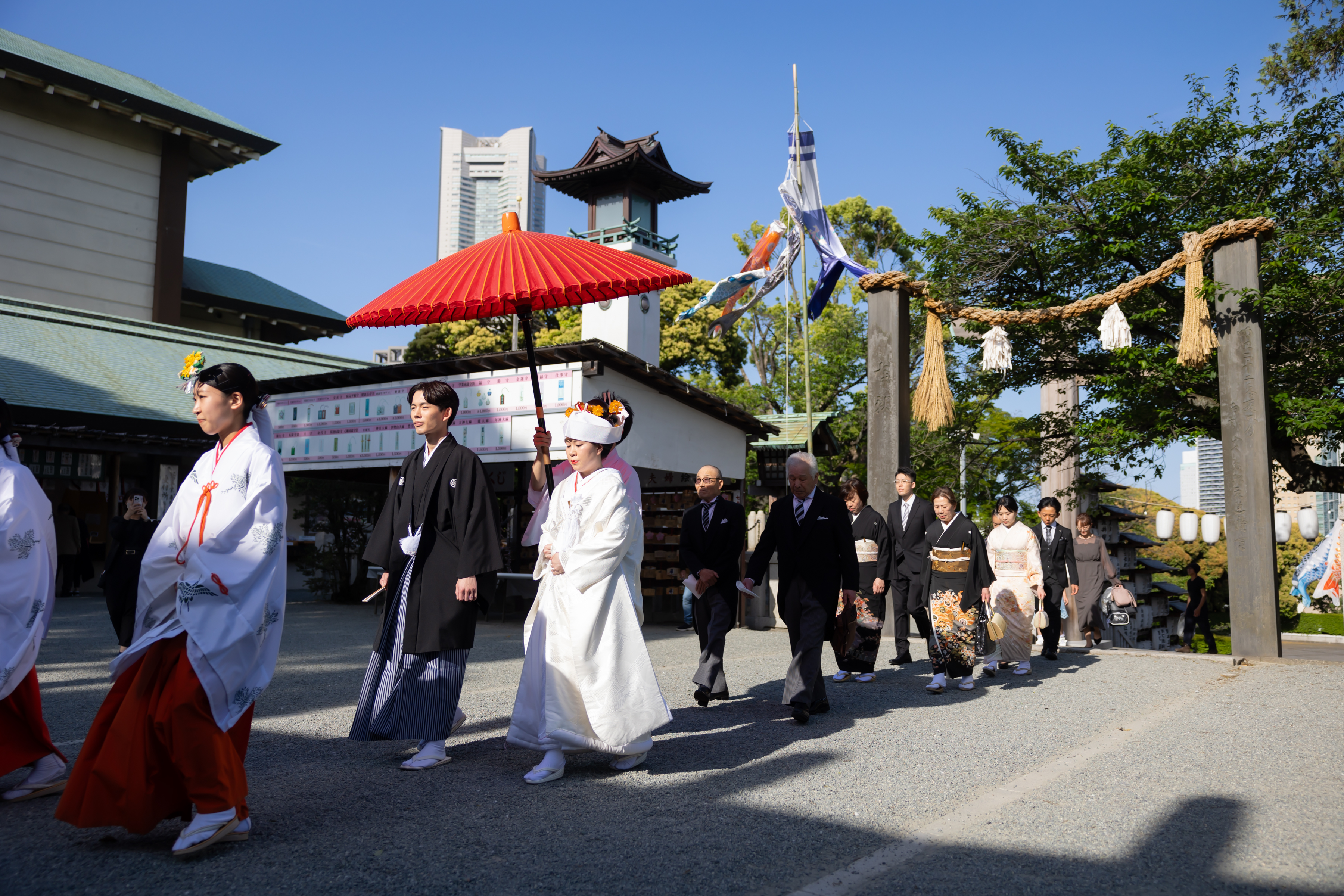 小さな結婚式横浜店～トレンドの和装婚！伊勢山皇大神宮での神前式～