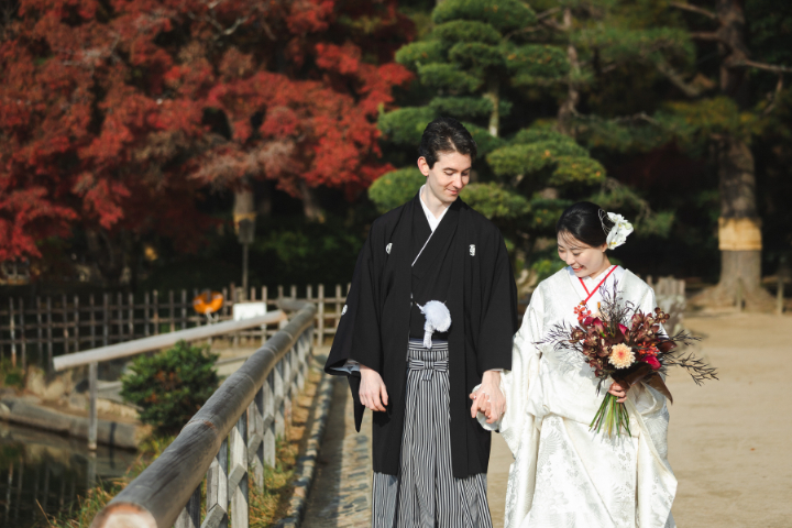 秋の後楽園挙式🍁