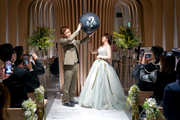 挙式の後のアフターセレモニー♪