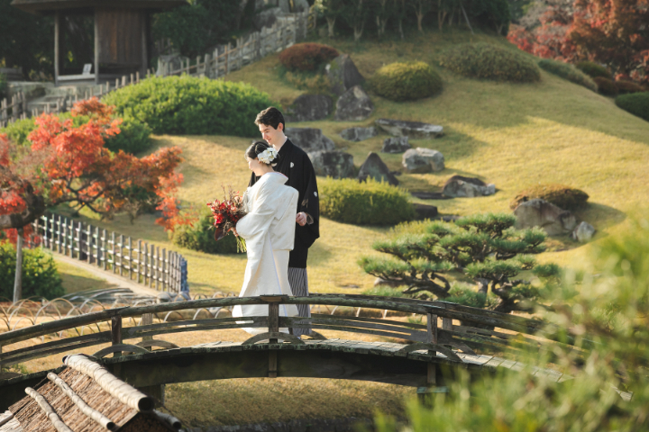 秋の後楽園挙式🍁