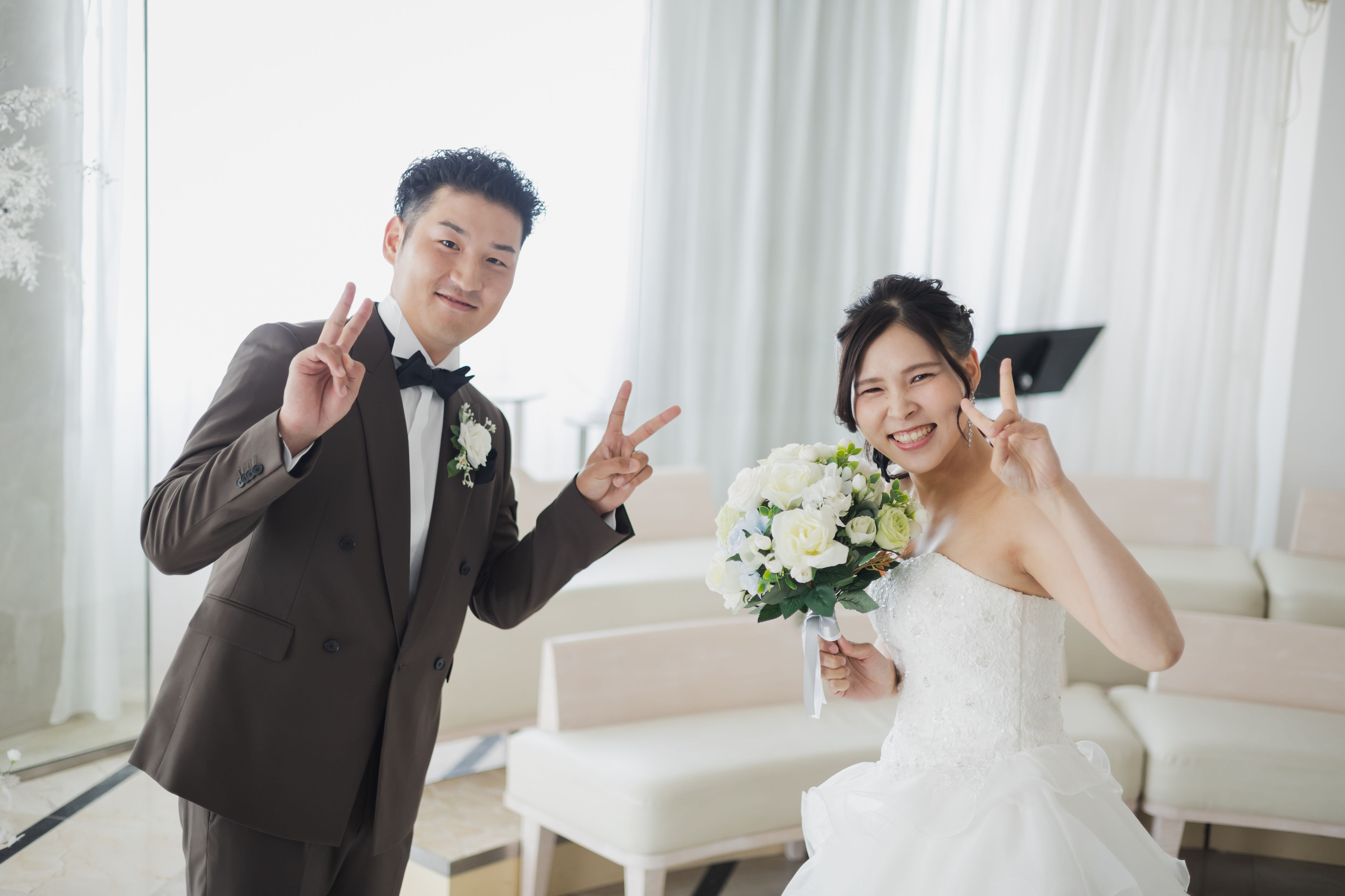 前撮りで挙式当日に撮れないお写真を。