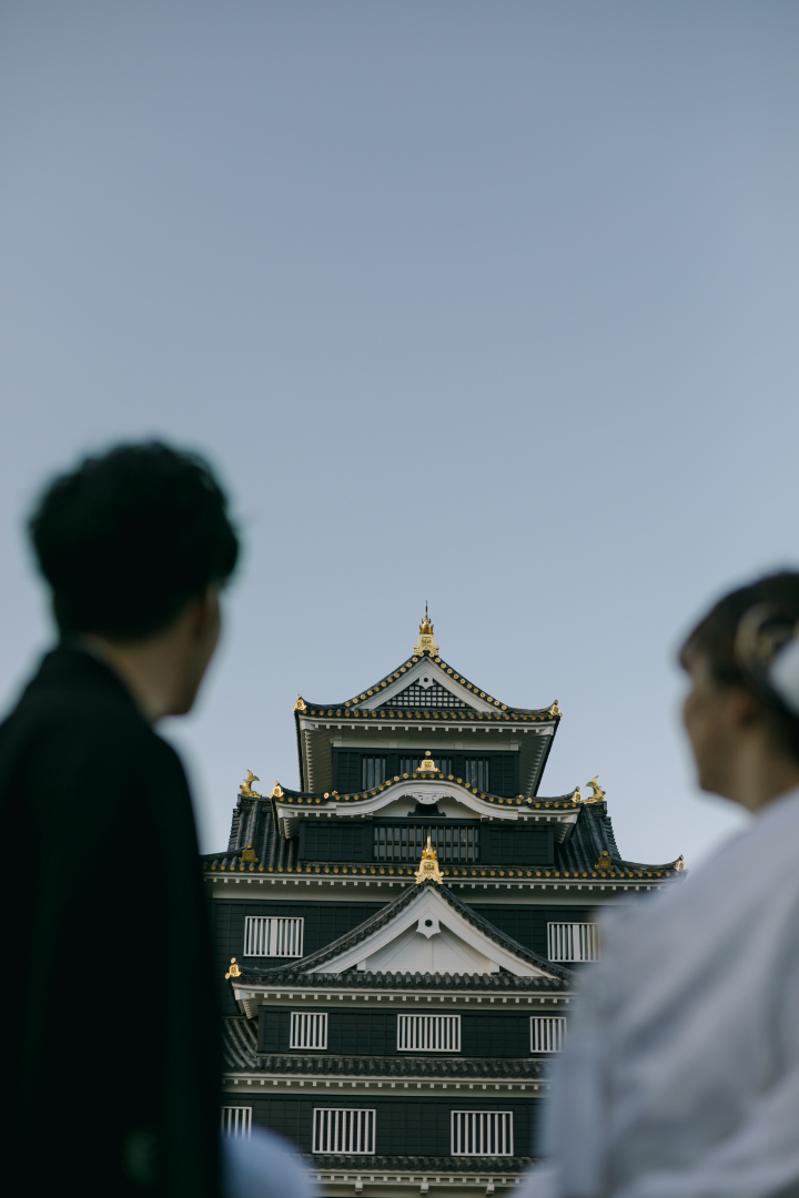 岡山チャペルと岡山城ロケーション🍑