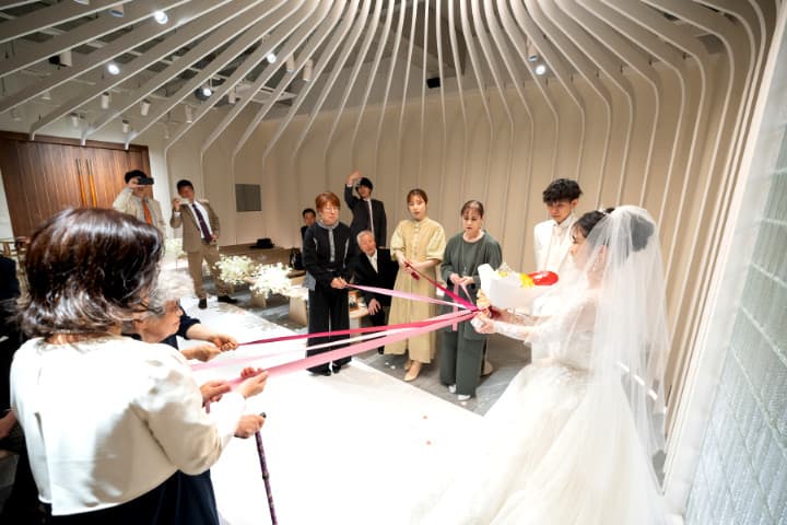 挙式の後のアフターセレモニー♪