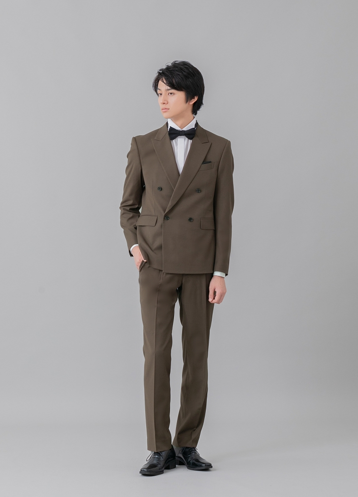 新作タキシード紹介♫　オリーブ感じる爽やかブラウンカラー！