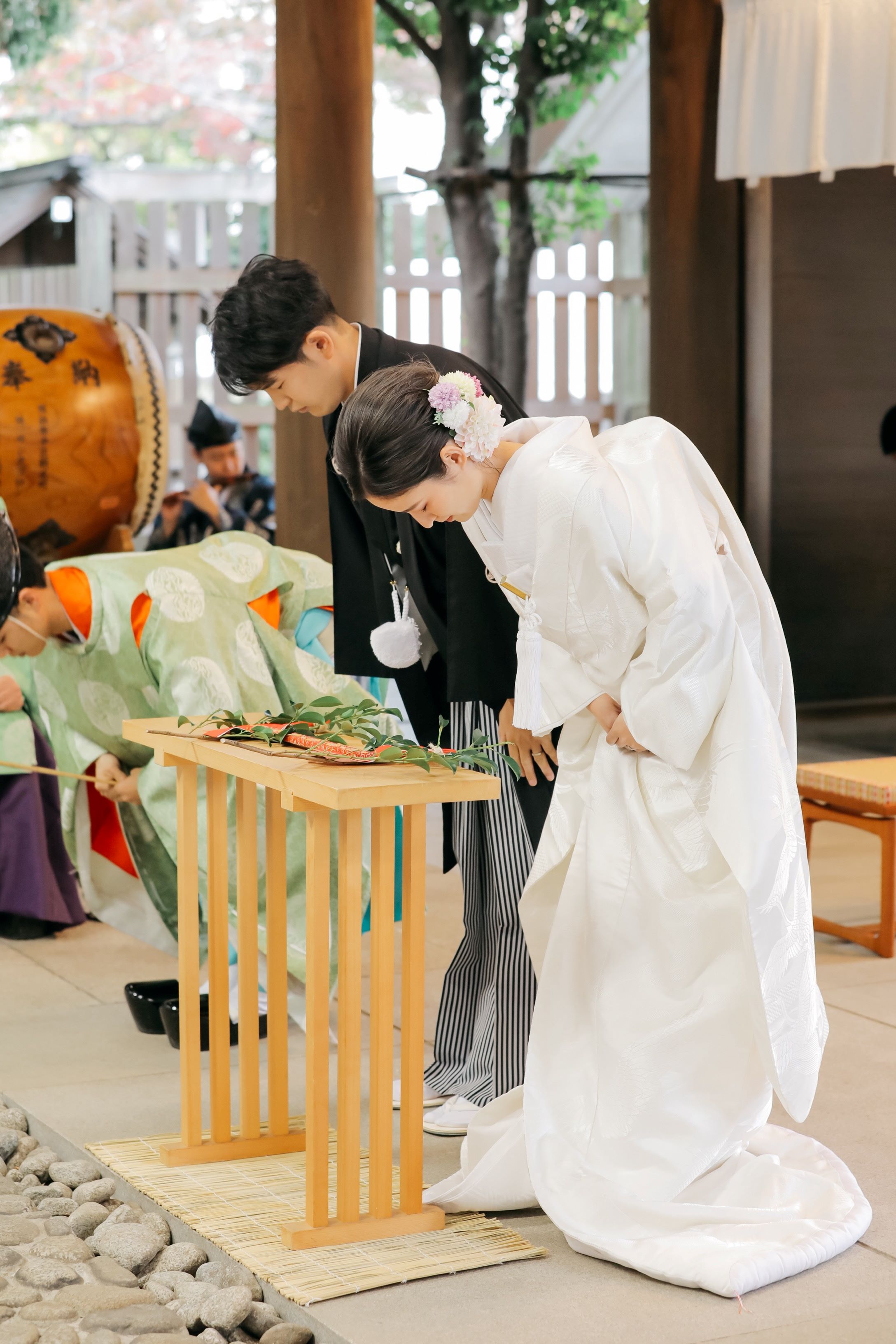 小さな結婚式横浜店～秋は紅葉?伊勢山皇太神宮で和装神前式～
