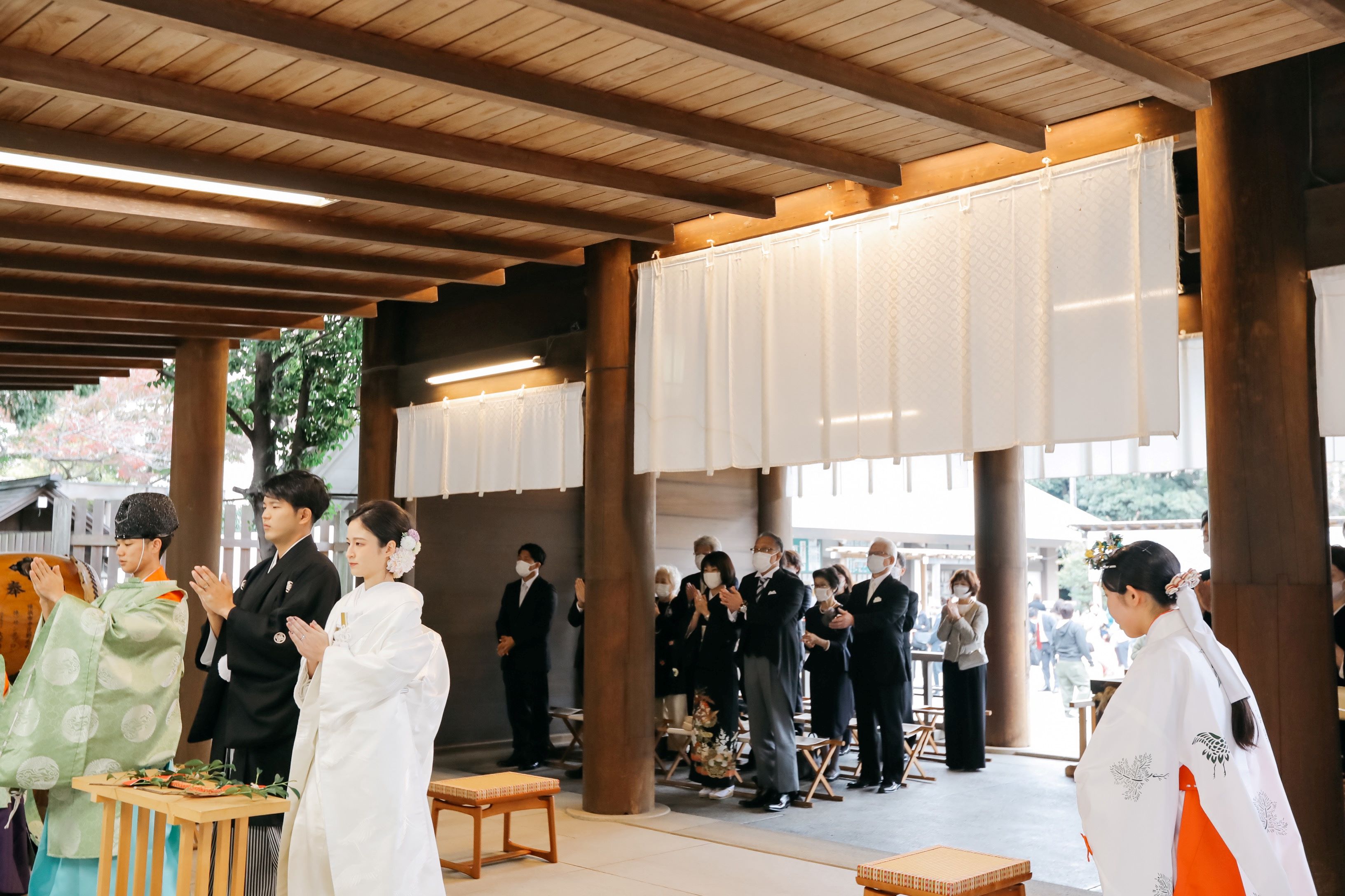 小さな結婚式横浜店～秋は紅葉?伊勢山皇太神宮で和装神前式～