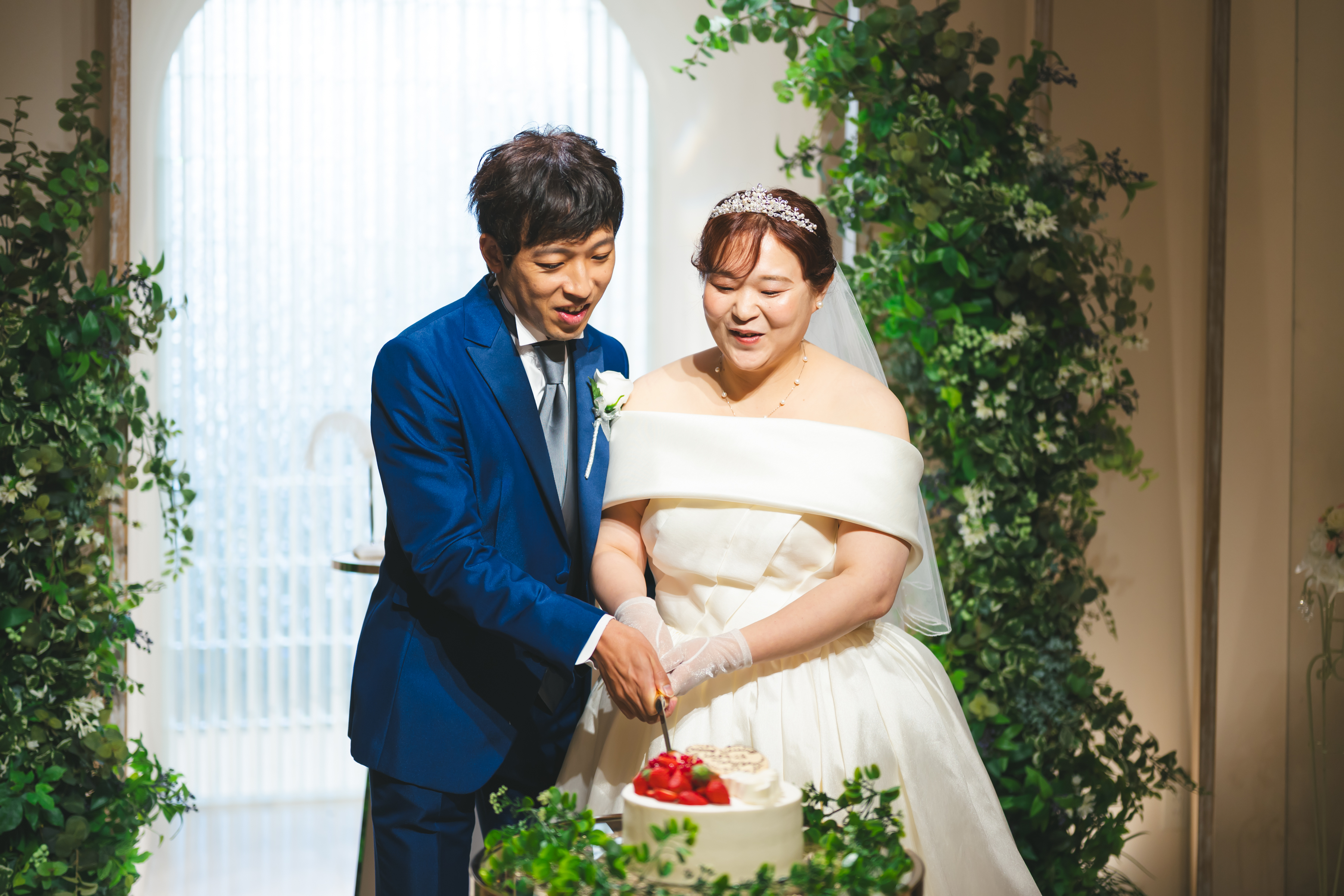 ゲストも交えた笑顔あふれる結婚式