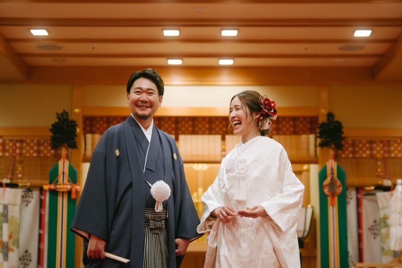 大人気の和装前撮り★本格的な神殿＆スタジオ撮影！