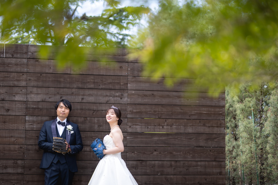 小さな結婚式松山店～ウェディングドレス　外撮影～