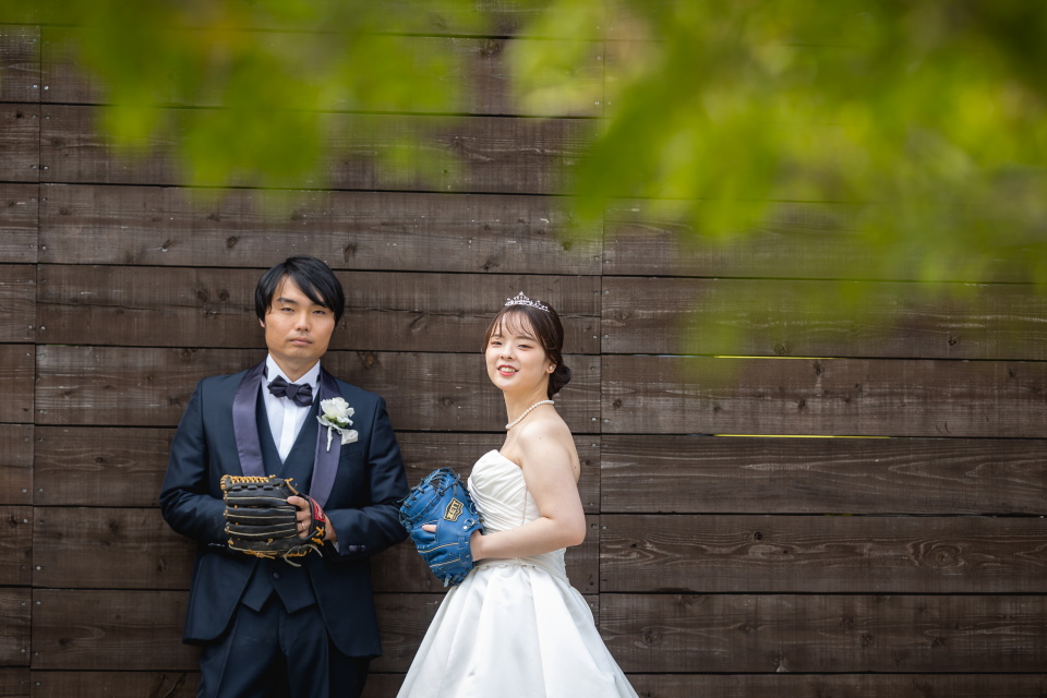 小さな結婚式松山店～ウェディングドレス　外撮影～