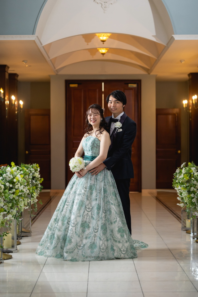 小さな結婚式松山店～カラードレス　チャペル撮影～