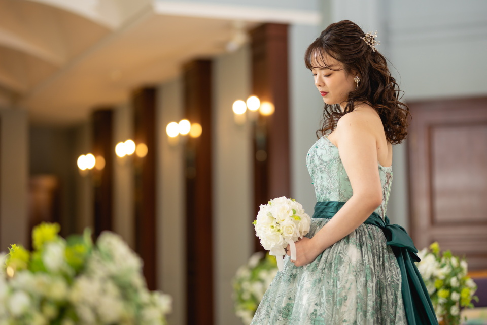 小さな結婚式松山店～カラードレス　チャペル撮影～
