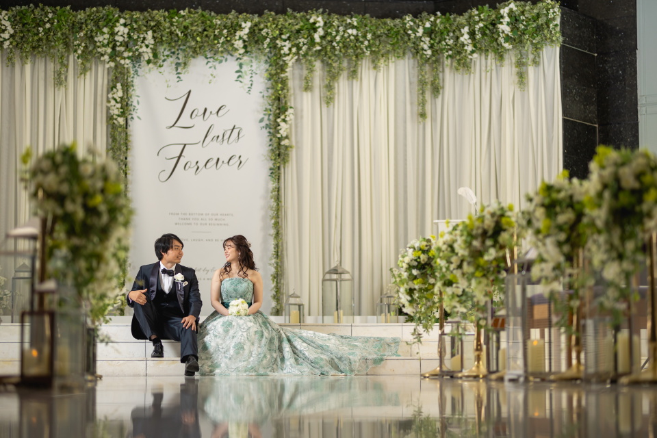小さな結婚式松山店～カラードレス　チャペル撮影～