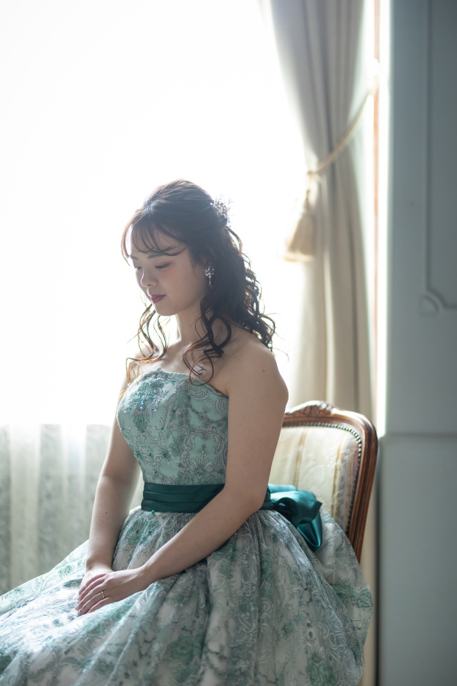 小さな結婚式松山店～カラードレス　チャペル撮影～