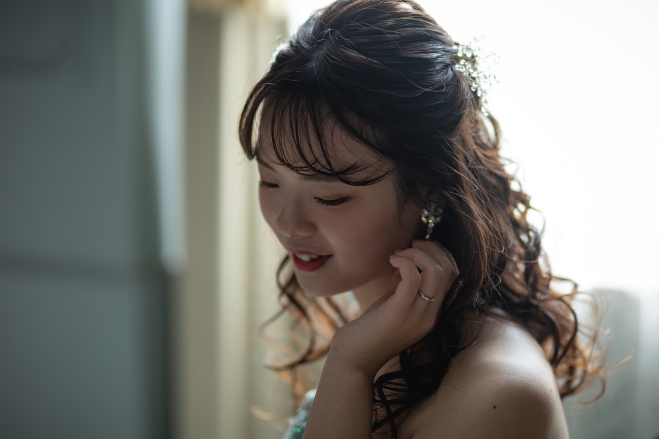 小さな結婚式松山店～カラードレス　チャペル撮影～