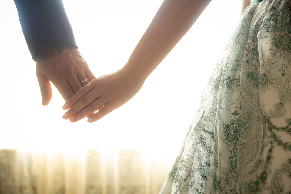 小さな結婚式松山店～カラードレス　チャペル撮影～