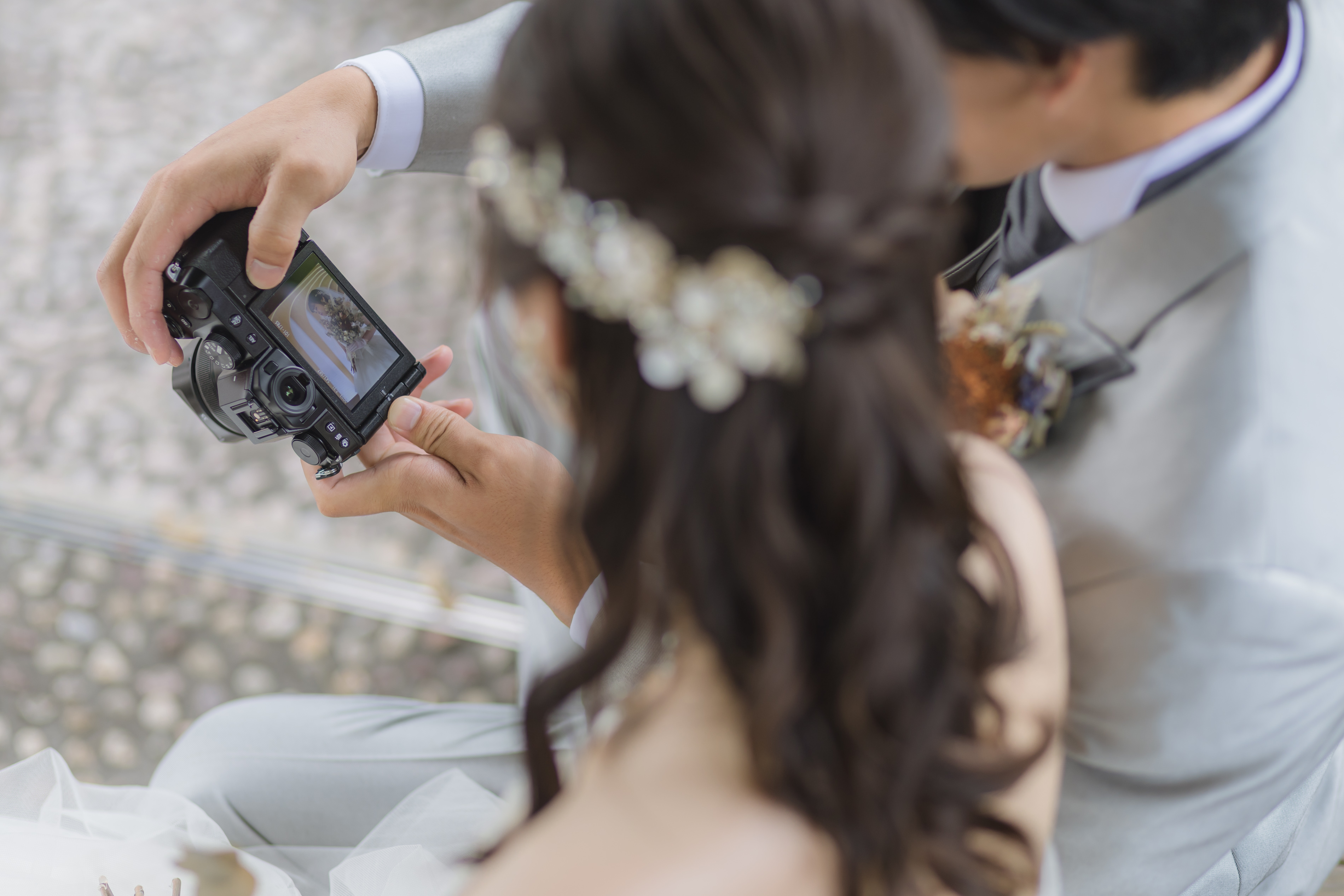 大切なアイテムを使って前撮り?