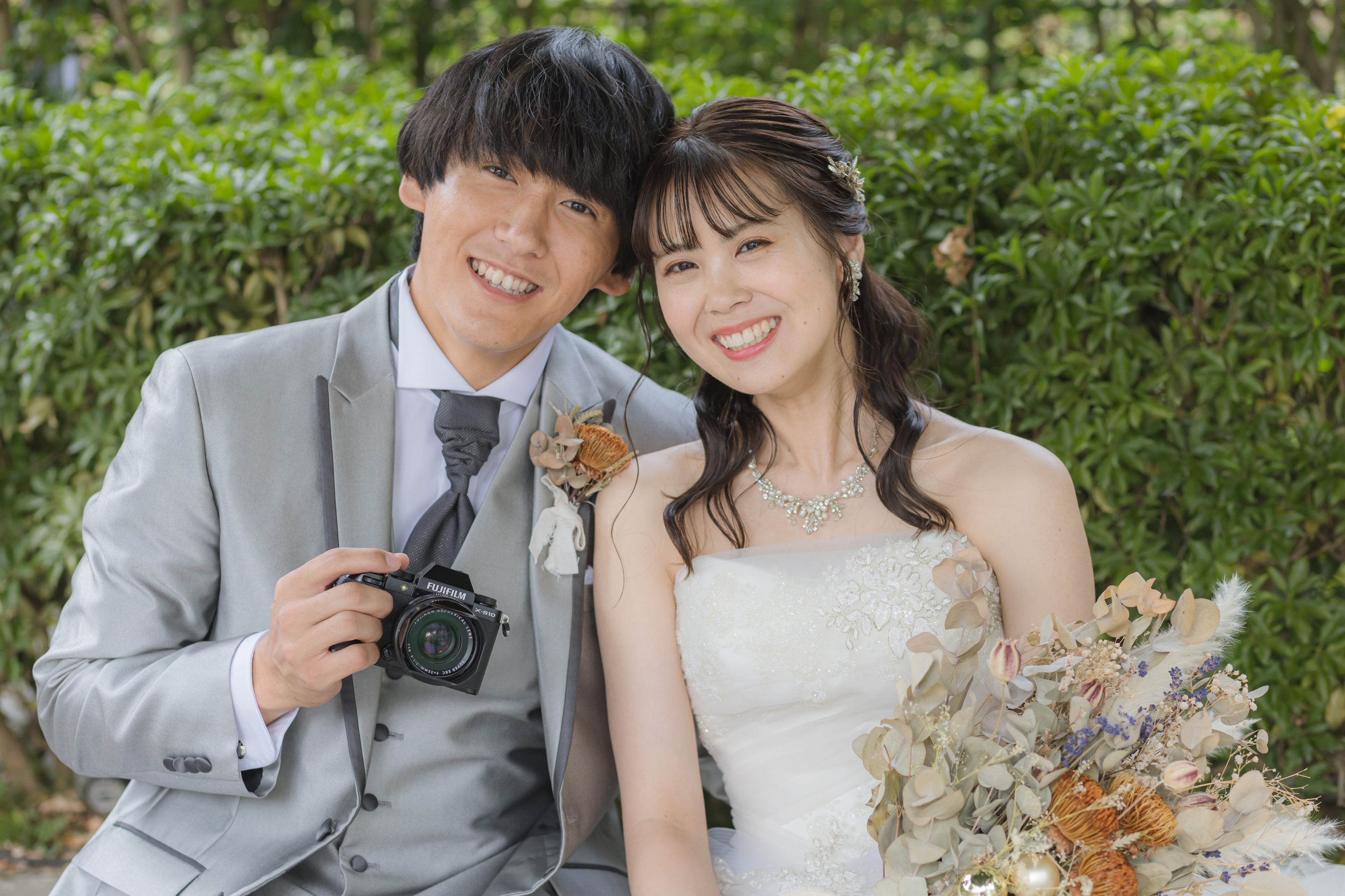 大切なアイテムを使って前撮り?