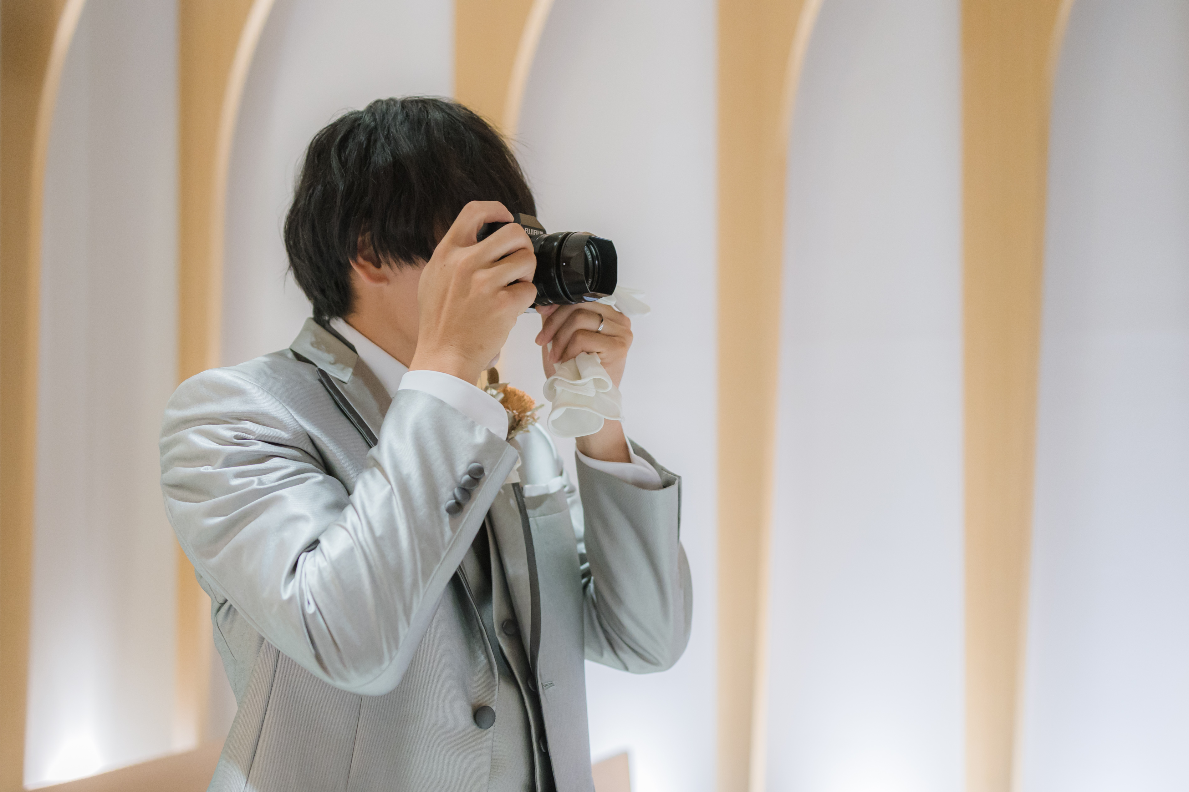 大切なアイテムを使って前撮り?