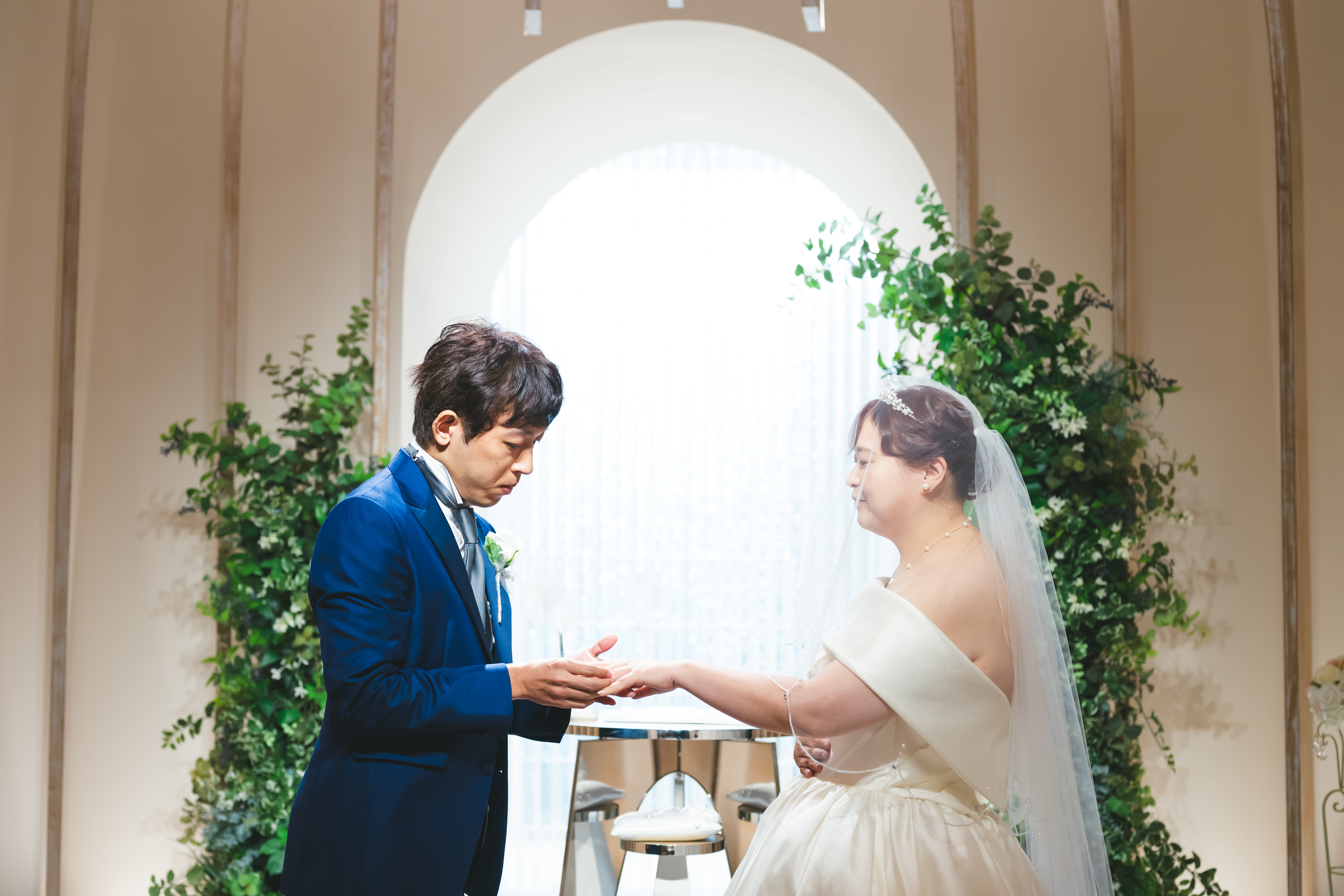 ゲストも交えた笑顔あふれる結婚式