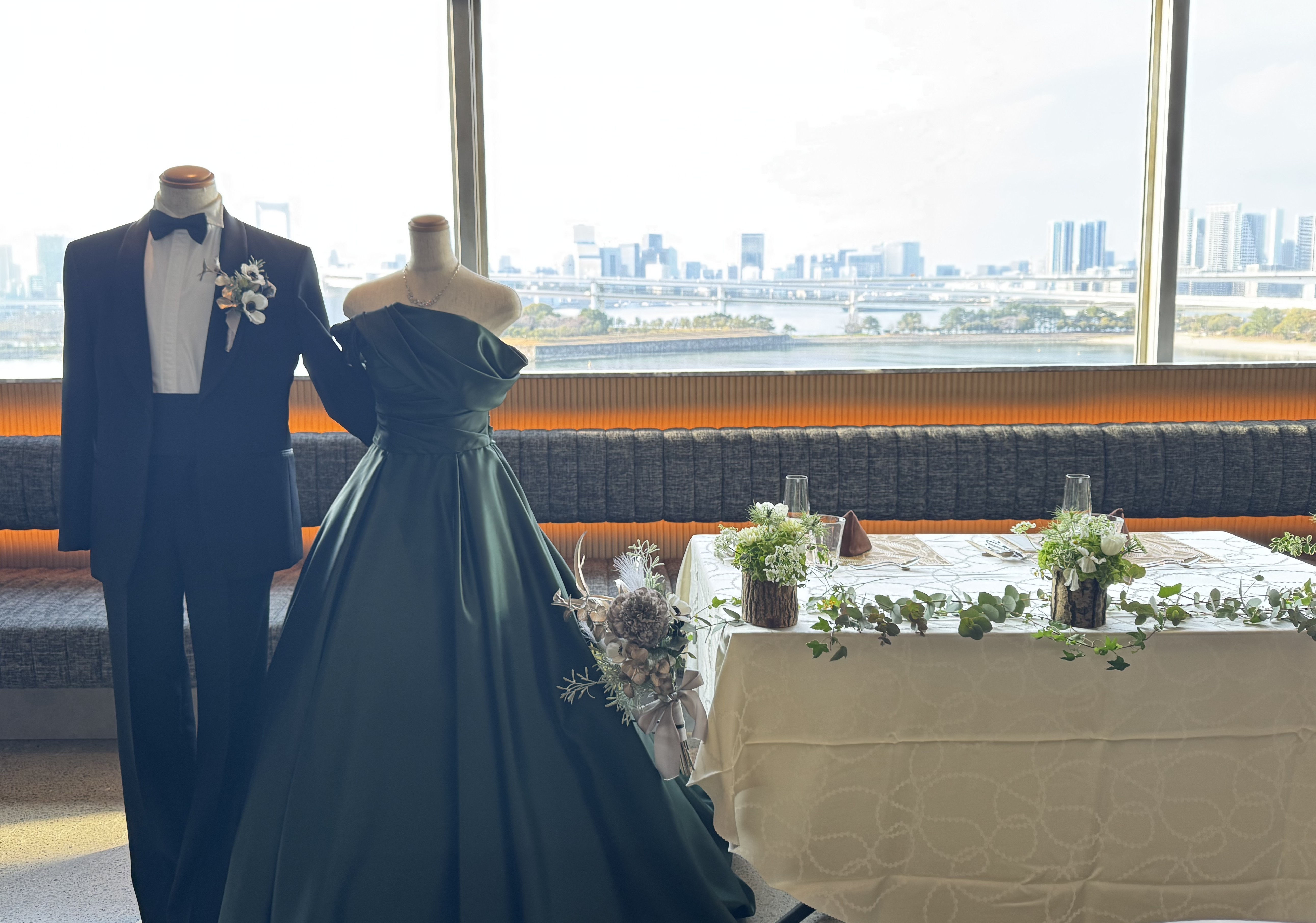 小さな結婚式お台場店 お二人らしさを会場コーディネートに♪