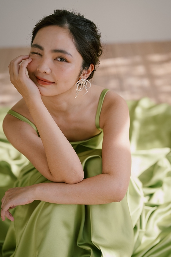 【新作小物】パールの気品とリボンの可愛らしさを耳もとに