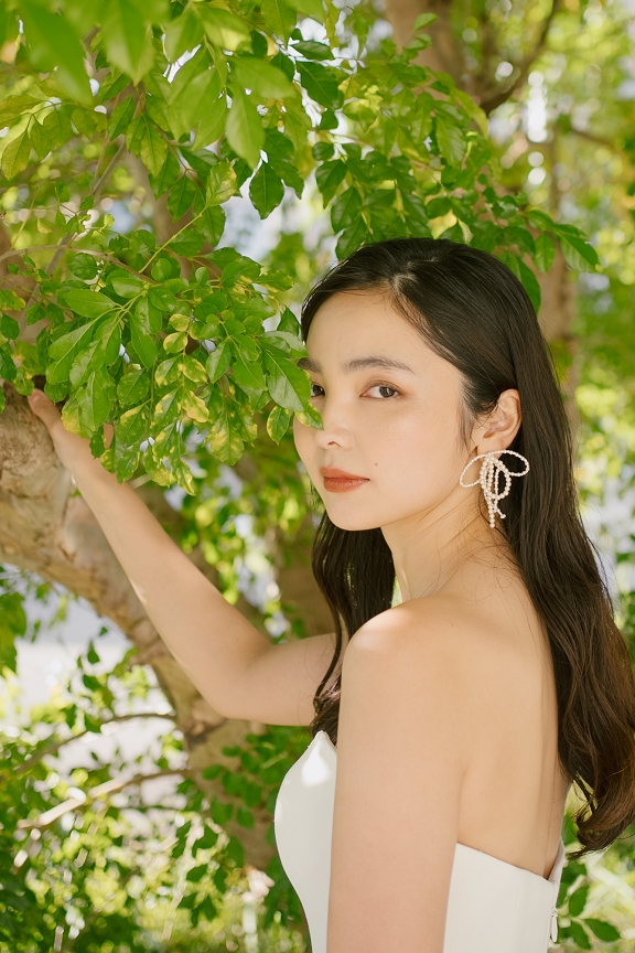 【新作小物】パールの気品とリボンの可愛らしさを耳もとに