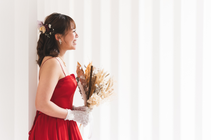 フォトウエディングレポート　No.8 カラードレス＆タキシードで前撮り