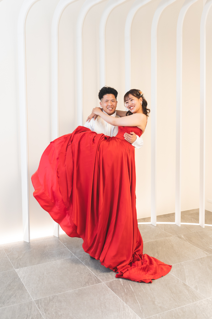 フォトウエディングレポート　No.8 カラードレス＆タキシードで前撮り