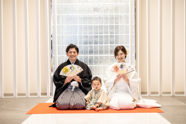 フォトウエディングレポート No.12 家族仲良く和装で