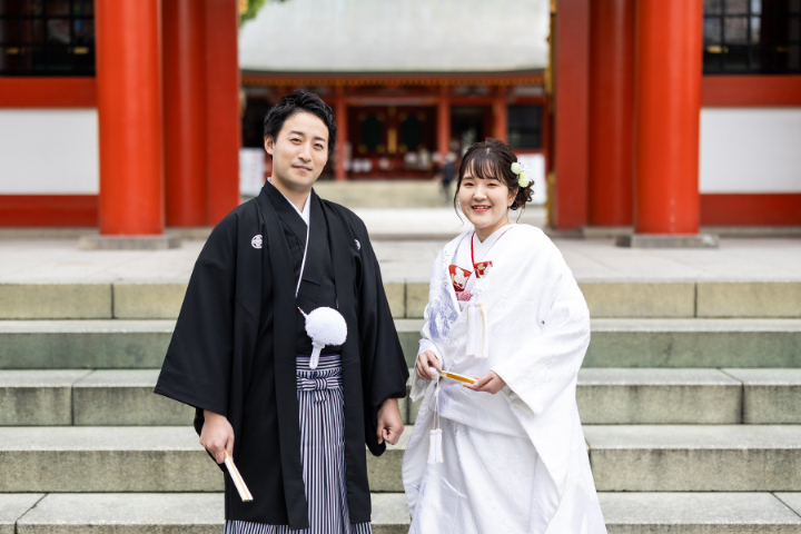 小さな結婚式熊本店　挙式レポート　No.9－1　藤崎八旛宮神社式