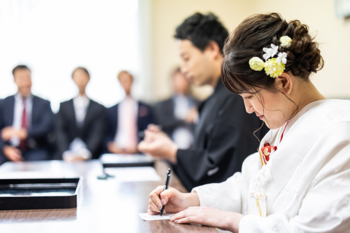 小さな結婚式熊本店　挙式レポート　No.9－1　藤崎八旛宮神社式