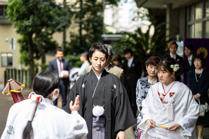 小さな結婚式熊本店　挙式レポート　No.9－1　藤崎八旛宮神社式