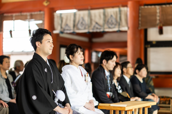 小さな結婚式熊本店　挙式レポート　No.9－2　藤崎八旛宮神社式