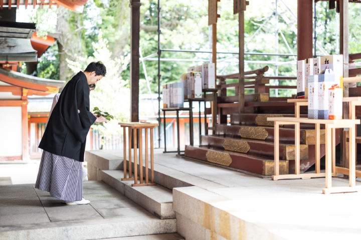 小さな結婚式熊本店　挙式レポート　No.9－2　藤崎八旛宮神社式