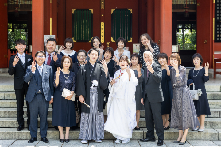 小さな結婚式熊本店　挙式レポート　No.9－3　藤崎八旛宮神社式