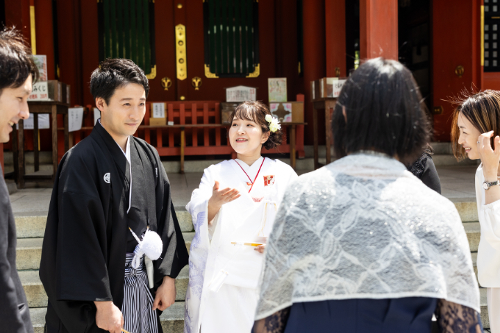 小さな結婚式熊本店　挙式レポート　No.9－3　藤崎八旛宮神社式