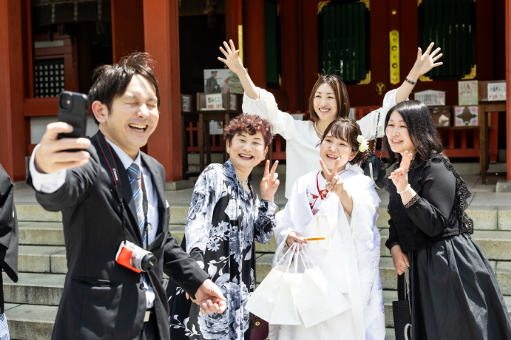 小さな結婚式熊本店　挙式レポート　No.9－3　藤崎八旛宮神社式