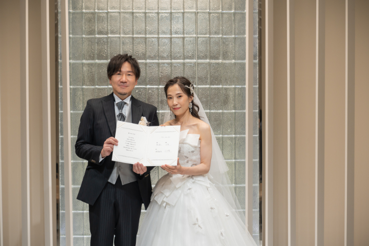 フォトウエディングレポート No.21　和装スタジオ＆洋装セレモニーフォト撮影、最後は洋装！