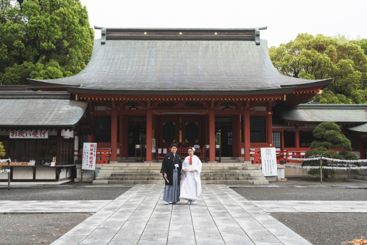 小さな結婚式熊本店　挙式レポート　No.10　藤崎八旛宮神社式