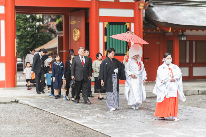 小さな結婚式熊本店　挙式レポート　No.10　藤崎八旛宮神社式