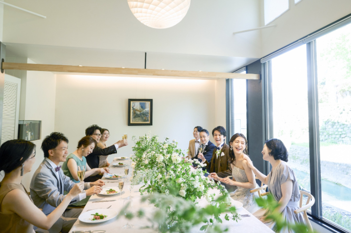 小さな結婚式熊本店 会食会場について?