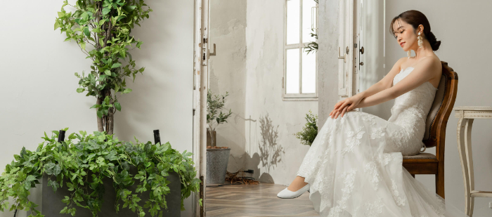 小さな結婚式のウエディングドレス　part1