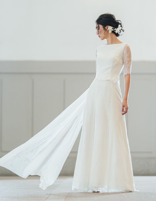 小さな結婚式のウエディングドレス　part2