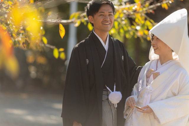 小さな結婚式松山店?～秋晴れの下で神前式②～