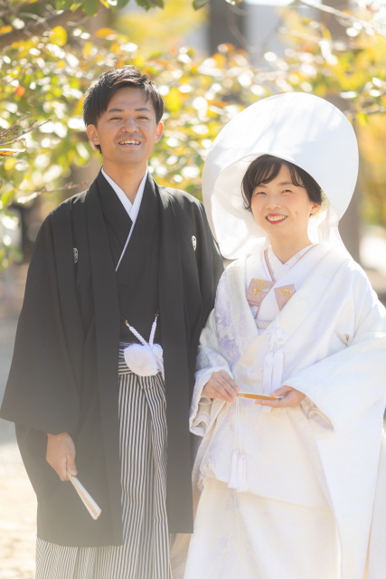 小さな結婚式松山店?～秋晴れの下で神前式②～